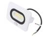 38707, Лампа: прожектор LED; 4000(тип.)K; IP64; Корпус: белый; 20Вт, Goobay