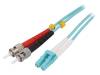 FP3LT03, Разъем: световодный; patchcord; ST, LC; на защелки; Кат: OM3; "папа", LOGILINK