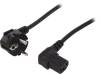 AK-440111-018-S Кабель; угловая вилка CEE 7/7 (E/F), IEC C13 "мама" 90°; 1,8м