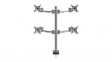 52.622 Viewmate Adjustable 4 Monitor Arm 12kg 75x75/100x100 Silver