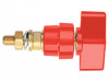 POL 102 L / RT Зажим лабораторный; красный; 1кВDC; 100А; Контакты: латунь; 81мм