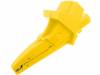 5004-LM-IEC-GE Crocodile clip; 20A; 1kVDC; yellow; Grip capac: max.25mm