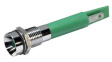 19500431 LED Indicator, Green, 5mcd, 230V, 8mm, IP67