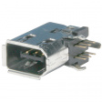 3E106-2220 KV Plug IEEE1394, angled, vertical, 6
