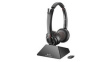 209214-02 Headset, Savi 8200, Stereo, On-Ear, 20kHz, Wireless/DECT, Black