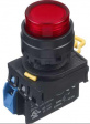 YW1L-A2E10Q4R Illuminated Pushbutton Switch, 10 A, 24 VDC