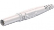 66.9196-29 In-Line Safety Plug \x1a4mm White 32A 1kV Nickel-Plated