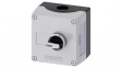 3SU1801-0BA00-4AB1 Control Station with Selector Switch, Black, 2NO, Spring Terminal