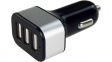 MX-S75W3 USB car charger adapter 7.2 A, 3-Port black