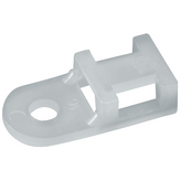 RND 475-00377 [100 шт], Cable tie mount 2.4...5.2 mm white, RND Cable