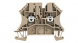 8731700000 Test Disconnect Terminals, 500V, 24A, 2 Poles, 2.5mm\x1a, Screw, Dark Beige