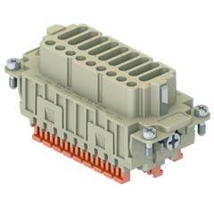 CDSHF 27, female insert, 27 poles + PE, ILME