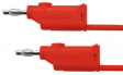 MFK 20 / 2,5 / 100 / RT Test lead diam. 4 mm red 100 cm CAT I
