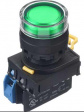 YW1L-MF2E10Q4G Illuminated Pushbutton Switch, 10 A, 24 VDC