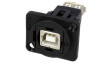 CP30207N USB Adapter in XLR Housing 1 x USB 2.0 B, 1 x USB 2.0 A