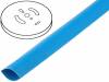 CB-HFT(2X) 6.4 blue (roll) Термоусадочная трубка; 2:1; 6,4мм; синий; полиолефин; -55?125°C
