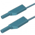 MLS WS 25/1 BLAU / BLUE Safety test lead diam. 4 mm blue 25 cm CAT II