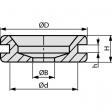 HV1402-PVC-BK-M1 Прокладки 23 mm 18.5 mm