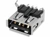 TUEA4F2S0BHT, Гнездо; USB A; SMT; горизонтальный; Верс: USB 2.0; позолота, Amphenol