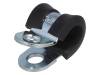 LKD10815 Хомуты; Oпетли: 8мм; W: 15мм; сталь; Материал корпуса: EPDM; W1