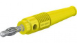 64.9199-24 In-Line Test Plug 4mm Yellow 32A 30V Nickel-Plated