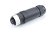 1300170016 Mini-Change Field Attachable Female Connector 4 Pole Cable Range: 5.08-11.43mm Outside Diameter Internal Threads SS