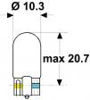 00572402 Сигнальная лампа накаливания W2.1x9.5d 24 VAC/DC 83 mA