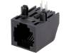 5555165-2 Гнездо; RJ11; PIN:4; Кат:3; Конфиг.выводов:6p4c; THT; на PCB