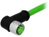 21349500405100 Вилка; M12; PIN:4; "мама"; код D-Ethernet; 10м; изоляция: ПВХ