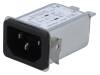 5120.2000.0, Разъем: питания AC; гнездо; "папа"; 1А; 250ВAC; IEC 60320; -25?85°C, Schurter