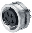 09 0304 00 02 Panel-mount socket 2-pole Poles 2 7 A 250 VAC/VDC