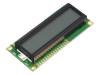 NPC1602LRS-GWA-K, Дисплей: LCD; алфавитно-цифровой; STN Positive; 16x2; LED; PIN:16, POWERTIP