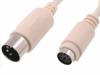 C-PS2G-DW, Кабель; DIN 5pin вилка, PS/2 гнездо; 0,15м, BQ CABLE (TME brand)