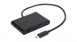 ACA929EU Adapter, USB-C Plug - HDMI Socket/USB-C Socket/USB-A Socket