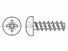 3033901 Винт; для термопластов; 2,2x14; Головка: цилиндрическая; Pozidriv