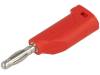 FK15LNI/1/RT, Вилка; "банан" 4мм; 16А; 70ВDC; красный; Диам.кабеля макс:4мм, Schutzinger