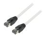 CQ8052S Patch cord; S/FTP; Cat 8.1; многопров; Cu; LSZH; серый; 2м; 26AWG