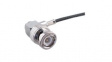 16 BNC-75-4-4/133 NE RF Connector, BNC, Brass, Plug, Right Angle, 75Ohm, Solder Terminal, Crimp Terminal