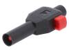 22.3007-21, Вилка; "банан" 4мм; 10А; черный; Покрытие: никелированные; 600В, Staubli (former Multi-Contact )