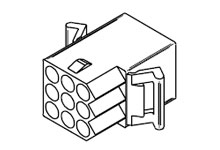 03-09-1091, Receptacle housing, panel Poles 9, Molex
