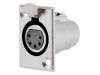 XLR-5G-C Гнездо; XLR; "мама"; PIN:5; пайка; Корп: стандарт XLR; Oотв:24мм