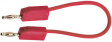 LK205-X 007CM RED Test lead diam. 2 mm Red 7.5 cm 0.5 mm2 CAT I