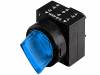 3SB3001-2LA51, Переключатель: поворотный; 1; 22мм; синий; IP65; -25?70°C; O22,5мм, Siemens