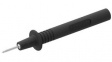 RND 350-00113 Test Probe  diam.2mm Black, Nickel-Plated Brass