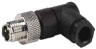 A008.04.01.122.001.0000, M8, 4Pin, Male 90°, Field Attachable, 4x0.50 mm2 max., Nemus