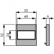2 405 220 Монтажная рамка 52 x 52 mm