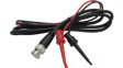 RND 350-00010 BNC Plug IC Hook Test Lead 1.2 m Red + Black