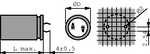 LAH-100V472MS57#, Aluminium Electrolytic Capacitor 4700 uF 100 VDC, Elna
