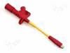 KLEPS2800ROT Clip-on probe; crocodile; 20A; red; Grip capac: max.10mm; 1000V