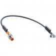 RST 3-RKMWV/LED A 3-224/2 M Connecting cable M8 (90deg) Coupling M12 Plug 2 m